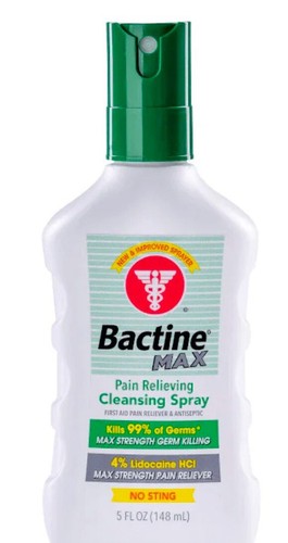 Bactine max spray bottle - bactine,